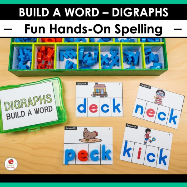 Digraphs Word Building Task Cards - Image 5