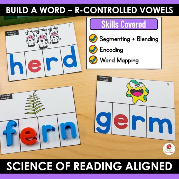 R-Controlled Vowels Word Building Task Cards - Image 4