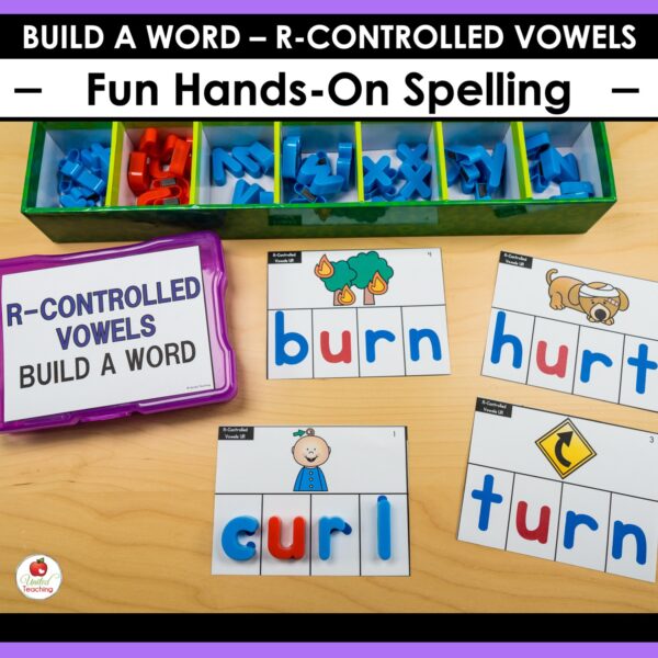R-Controlled Vowels Word Building Task Cards - Image 5
