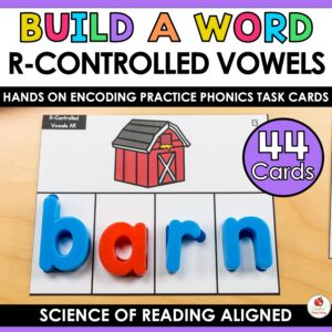 R-Controlled Vowels Word Building Task Cards