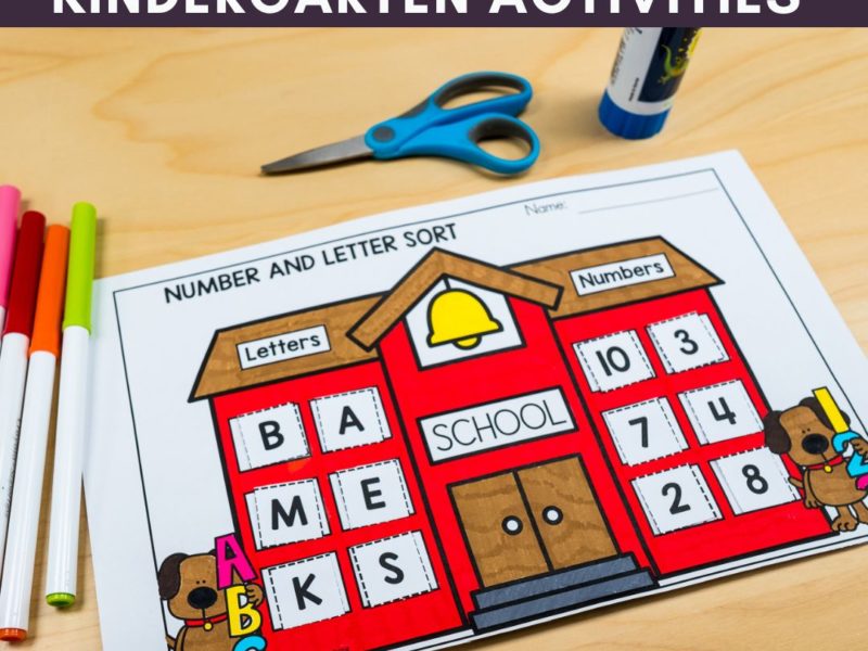 August No Prep Kindergarten Activities Main Image