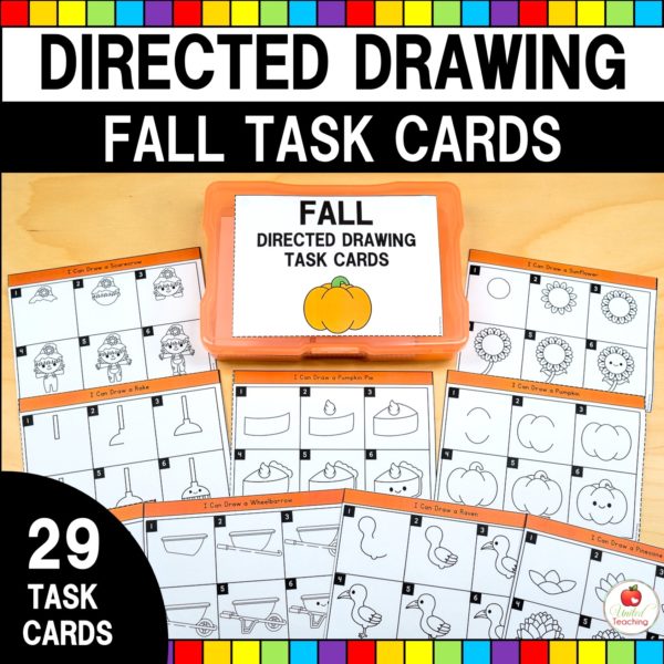 Fall Directed Drawing Task Cards Cover