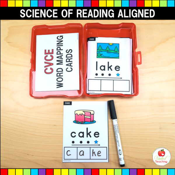 CVCE Word Mapping Task Cards and Worksheets 03