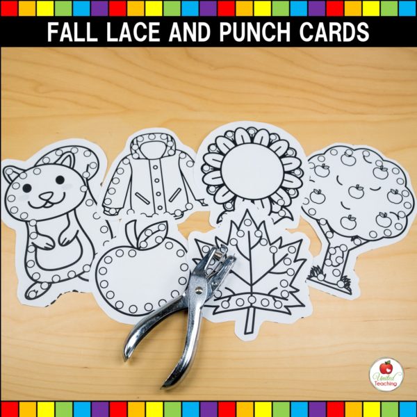 Fall Lace and Punch Black and White Cards