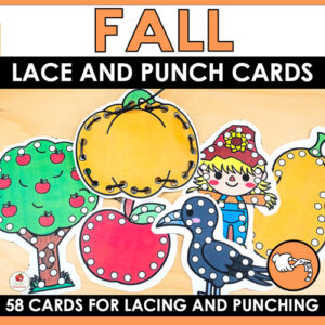 Fall Lacing and Hole Punch Cards