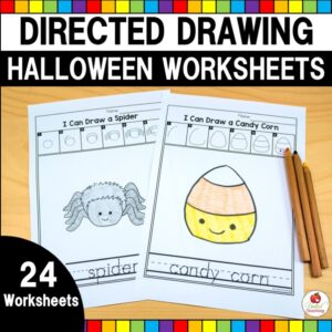 Halloween Directed Drawing Worksheets Cover