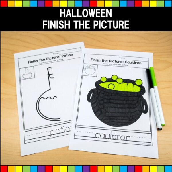 Halloween Finish the Picture examples