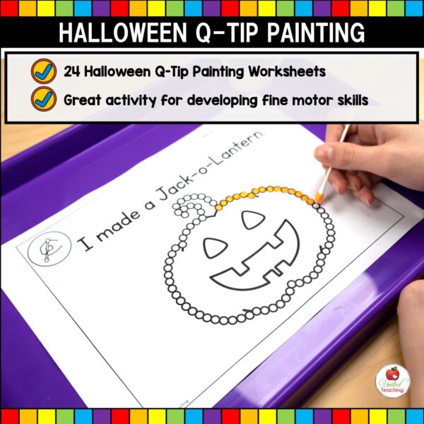 Halloween Q-Tip Painting Whats Included