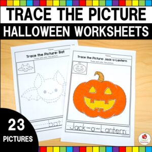 Halloween Trace the Picture Cover