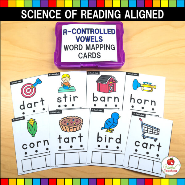 R-Controlled Vowels Word Mapping Task Cards and Worksheets 03