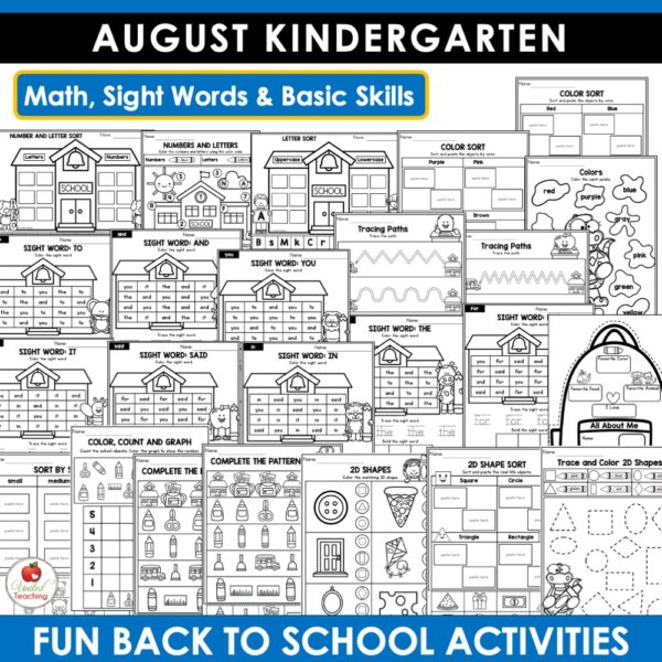 Kindergarten Math and Literacy Activities Bundle - Image 7
