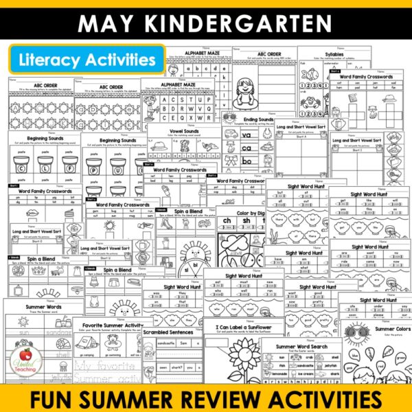 Kindergarten Math and Literacy Activities Bundle - Image 28