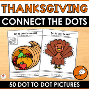 Thanksgiving Connect the Dots Worksheets