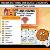 Thanksgiving Directed Drawing Task Cards - United Teaching