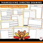Thanksgiving Directed Drawing Task Cards - United Teaching