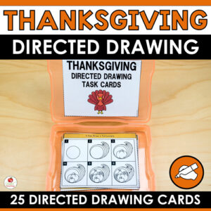 Thanksgiving Directed Drawing Task Cards