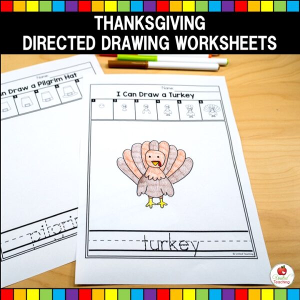 Thanksgiving Directed Drawing Worksheets Sample Worksheets
