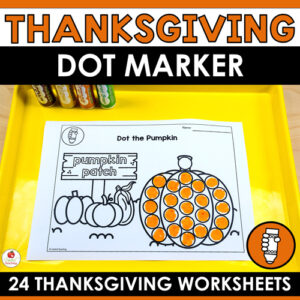 Thanksgiving Dot Marker Worksheets
