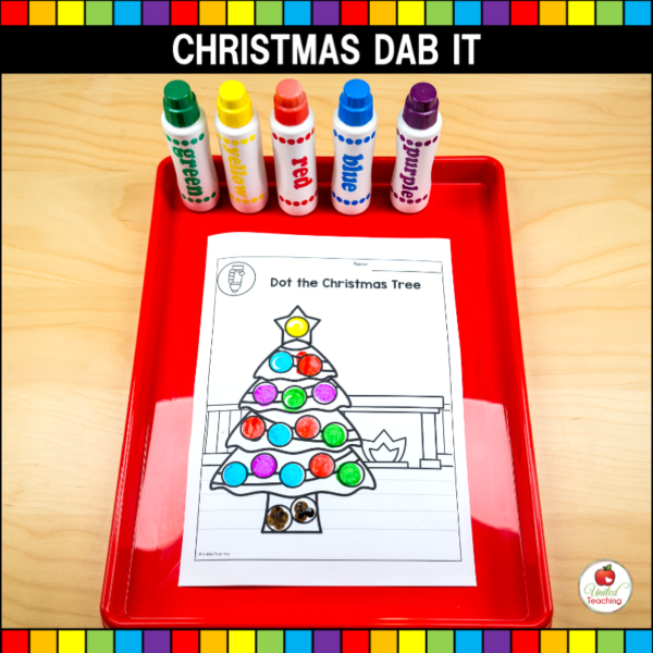 Christmas Dab It Worksheets Christmas Tree Worksheet