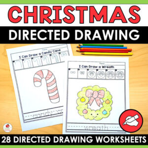 Christmas Directed Drawing Worksheets