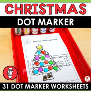 Christmas Dot Marker Worksheets