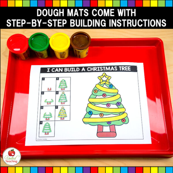 Christmas Dough Mats and Task Cards Christmas Mat