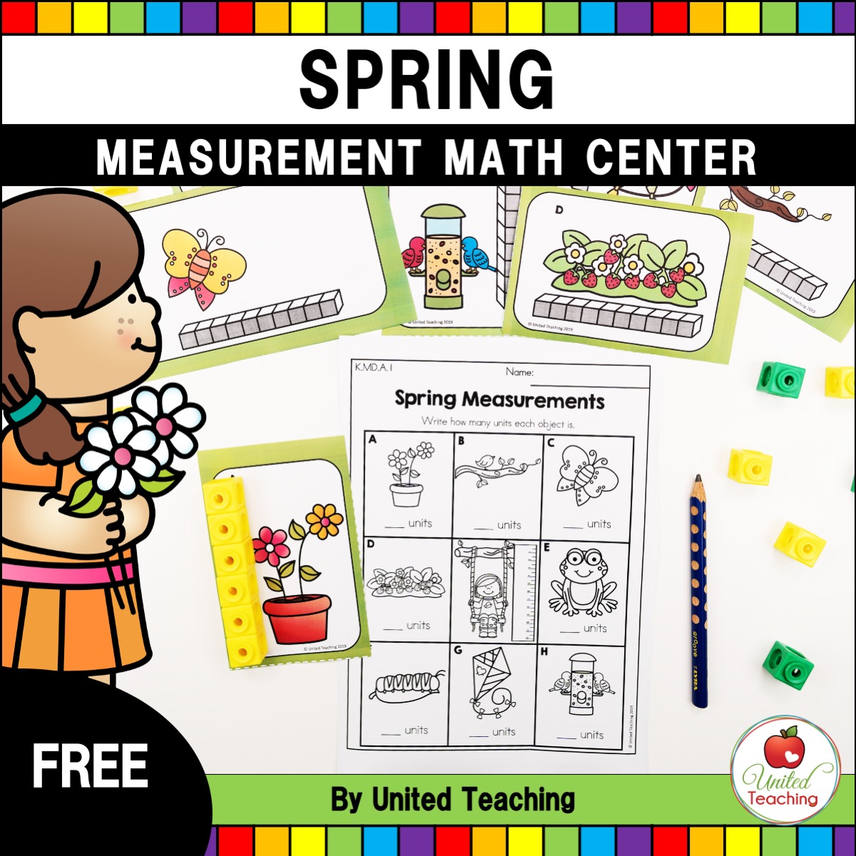 Spring Measurement Math Center Cover
