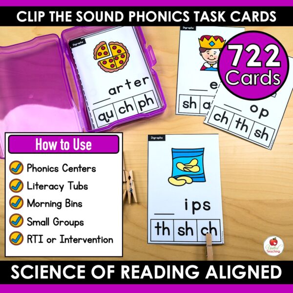 Clip the Sound Phonics Clip Cards Bundle - Image 3