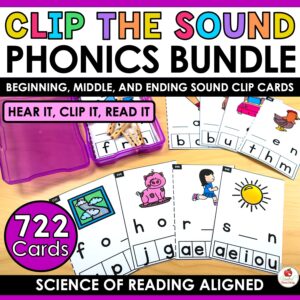 Clip the Sound Phonics Clip Cards Bundle