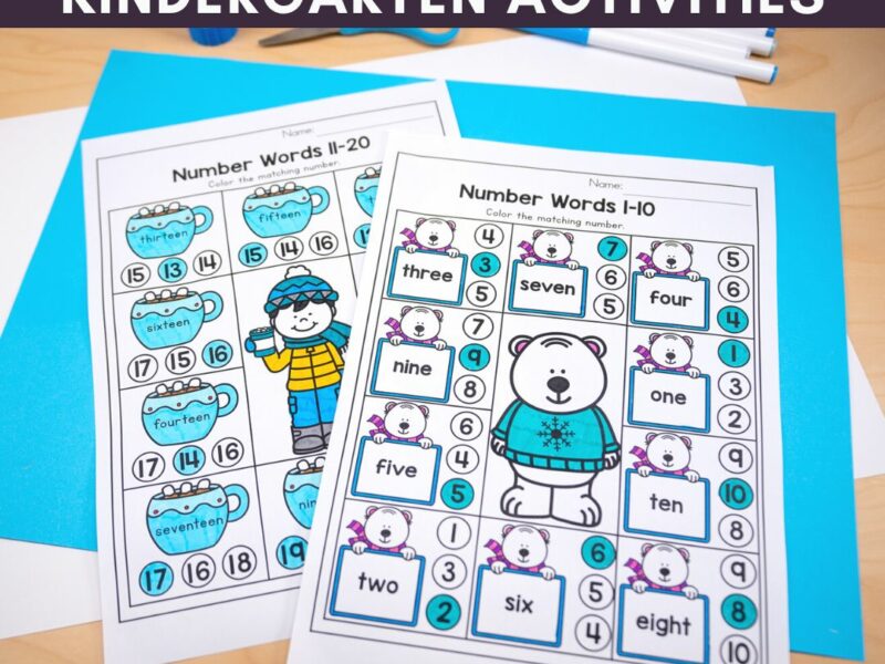 January Worksheets for Kindergarten main image