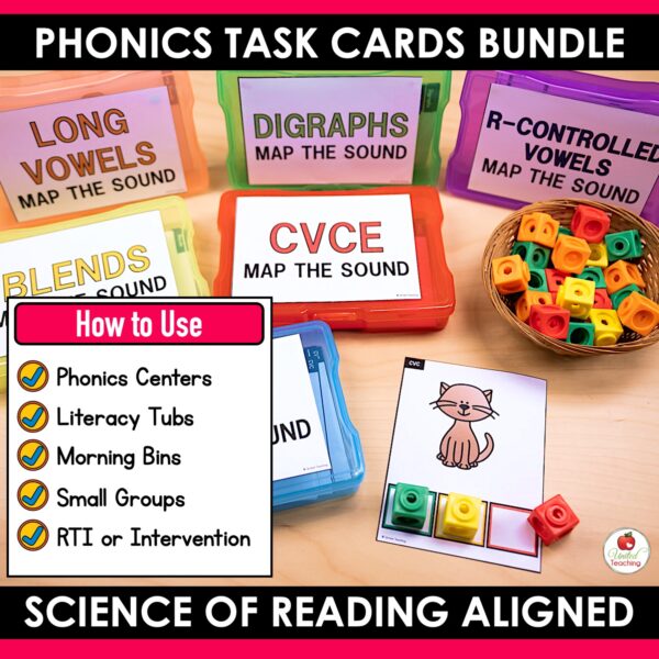 Phonics Task Cards Mega Bundle - Image 5
