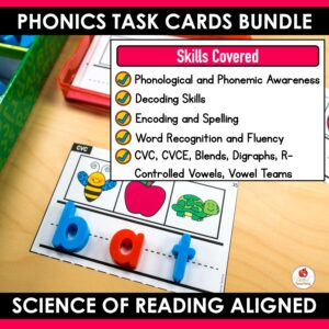 Phonics Task Cards Mega Bundle - United Teaching