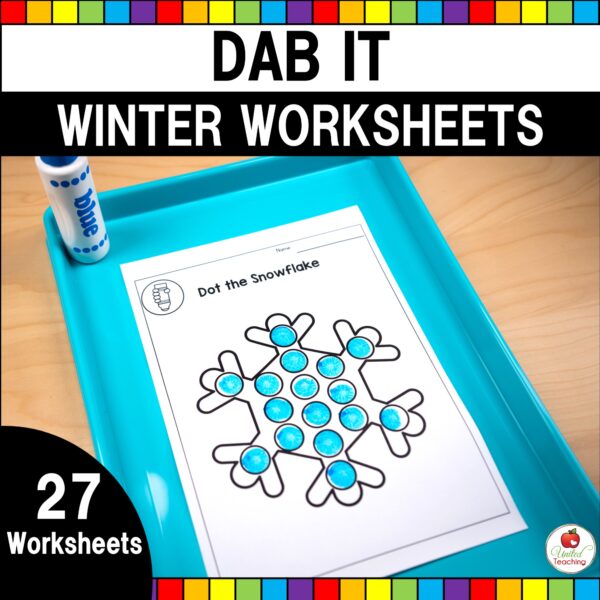Winter Dab It Worksheets Cover