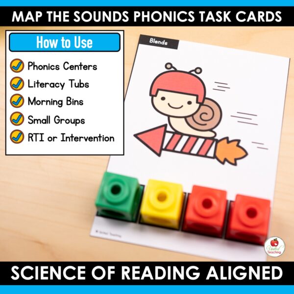 Map the Sounds Phonics Task Cards Bundle - Image 3
