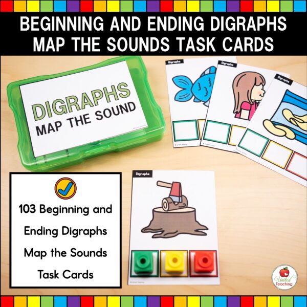 Digraphs Map the Sounds Task Cards