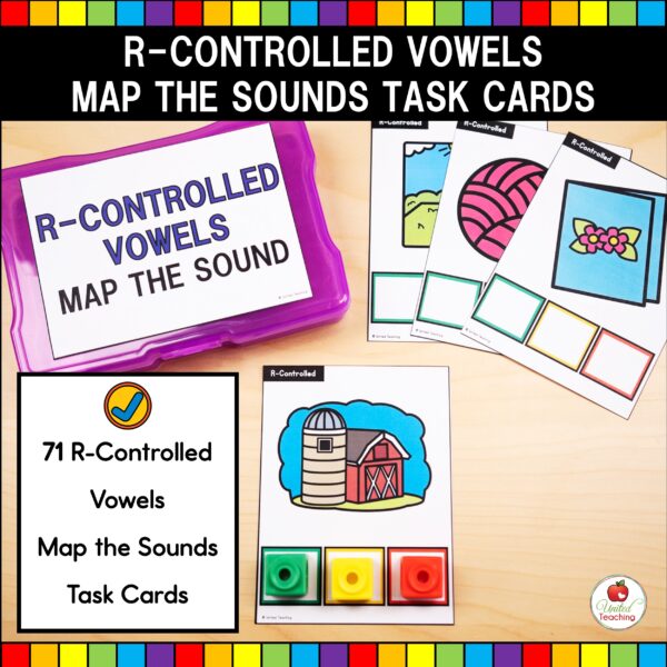 R-Controlled Vowels Map the Sounds Task Cards