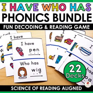 I Have Who Has Phonics Games Bundle
