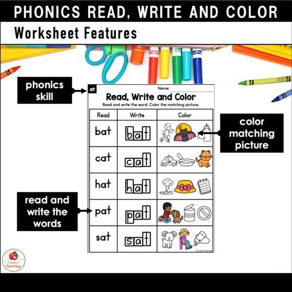 Phonics Read Write and Color Bundle - Image 8