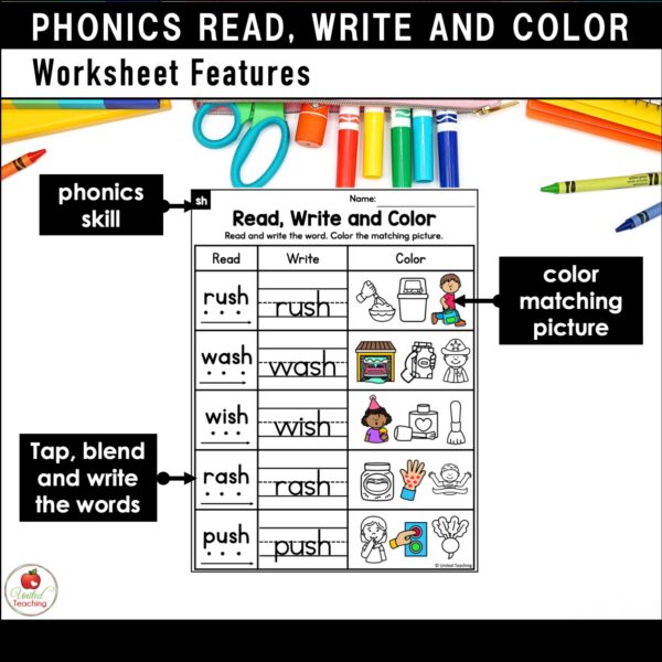 Phonics Read Write and Color Bundle - Image 9