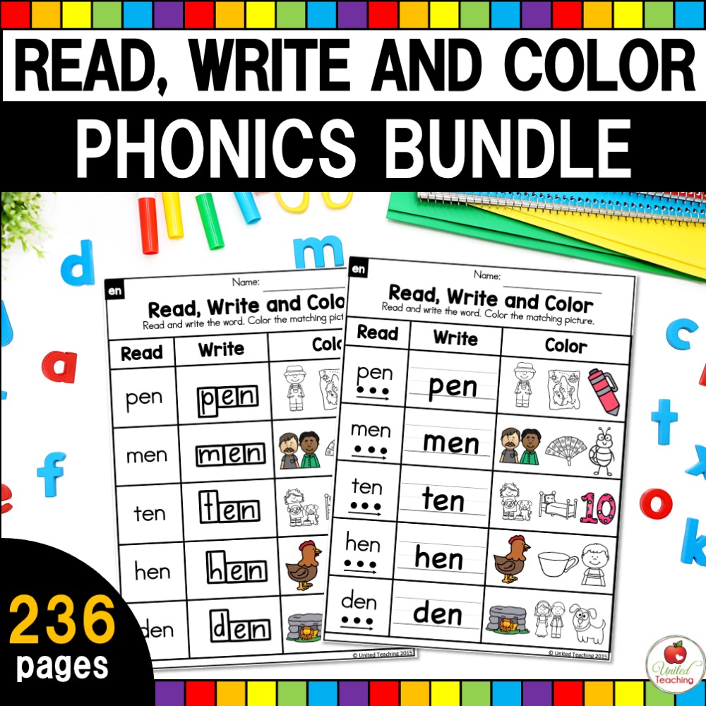 Color　Bundle　United　and　Phonics　Write　Read,　Teaching
