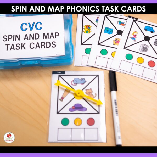 Spin and Map Phonics Task Cards - Image 5