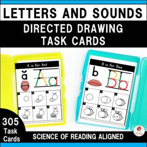 Letters and Sounds Directed Drawing Task Cards