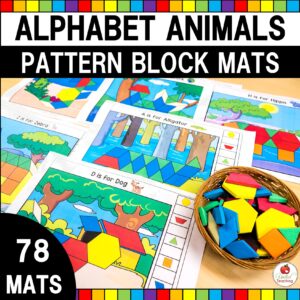 Animals A-Z Pattern Block Mats Cover