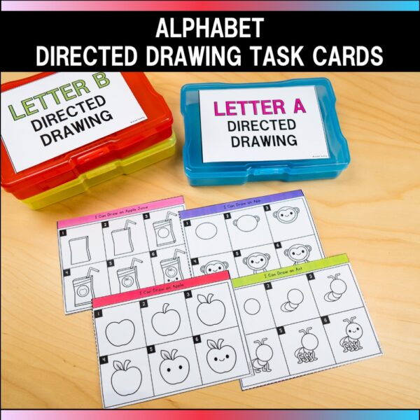 Alphabet Directed Drawing Task Cards