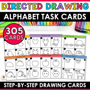 Directed Drawing Alphabet Task Cards