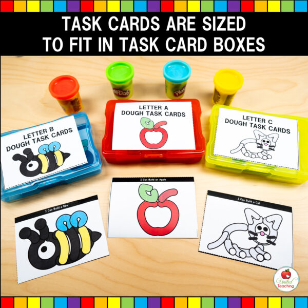 Alphabet Play Dough Building Task Cards