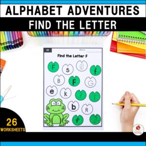 Find the Letter Alphabet Recognition Worksheets Cover