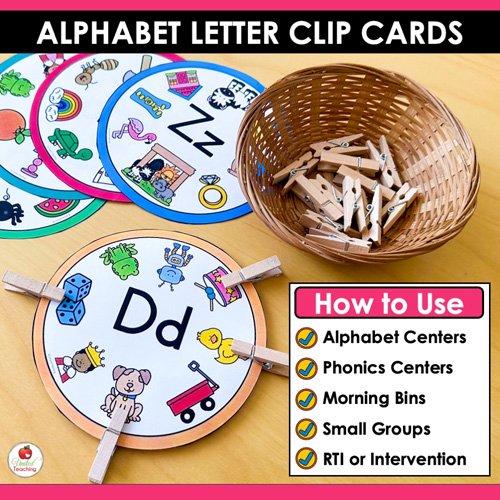 Alphabet Clip Cards for Letters A-Z - Image 3