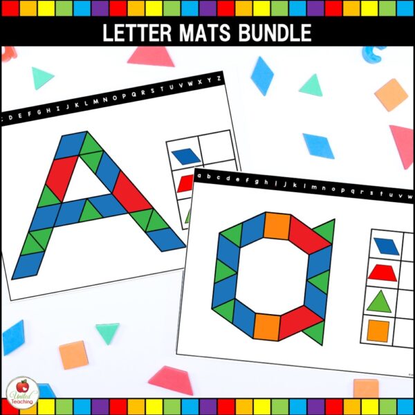 Alphabet Pattern Block Letter Mats