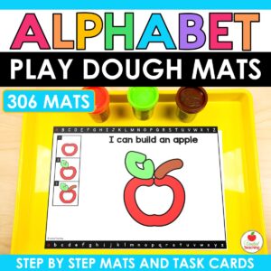 Alphabet Play Dough Mats and Task Cards
